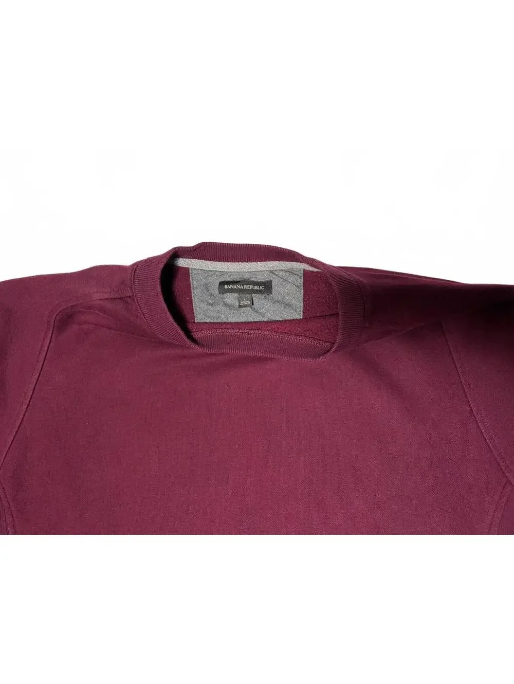 Banana Republic Men’s Burgundy Crewneck Sweatshirt Pullover Long Sleeve